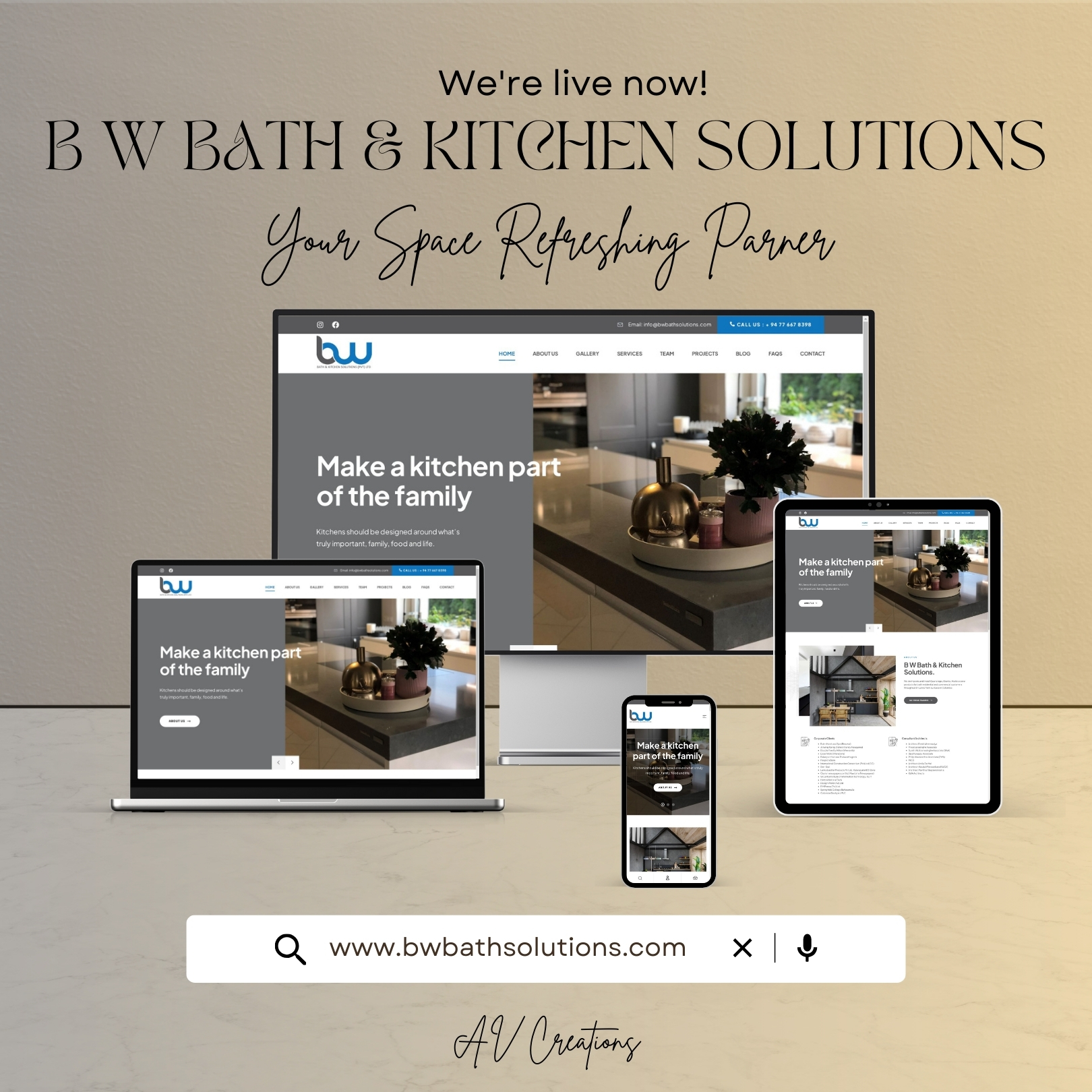 B W Bath Kitchen Solutions AV Creations